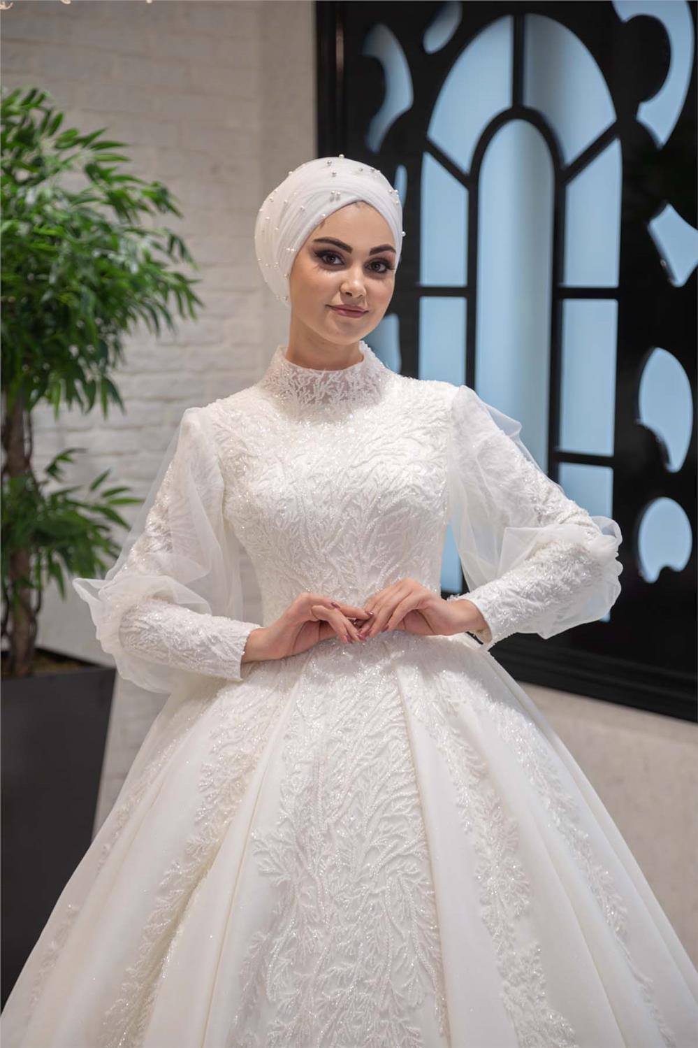2021 Hijab Wedding Dresses