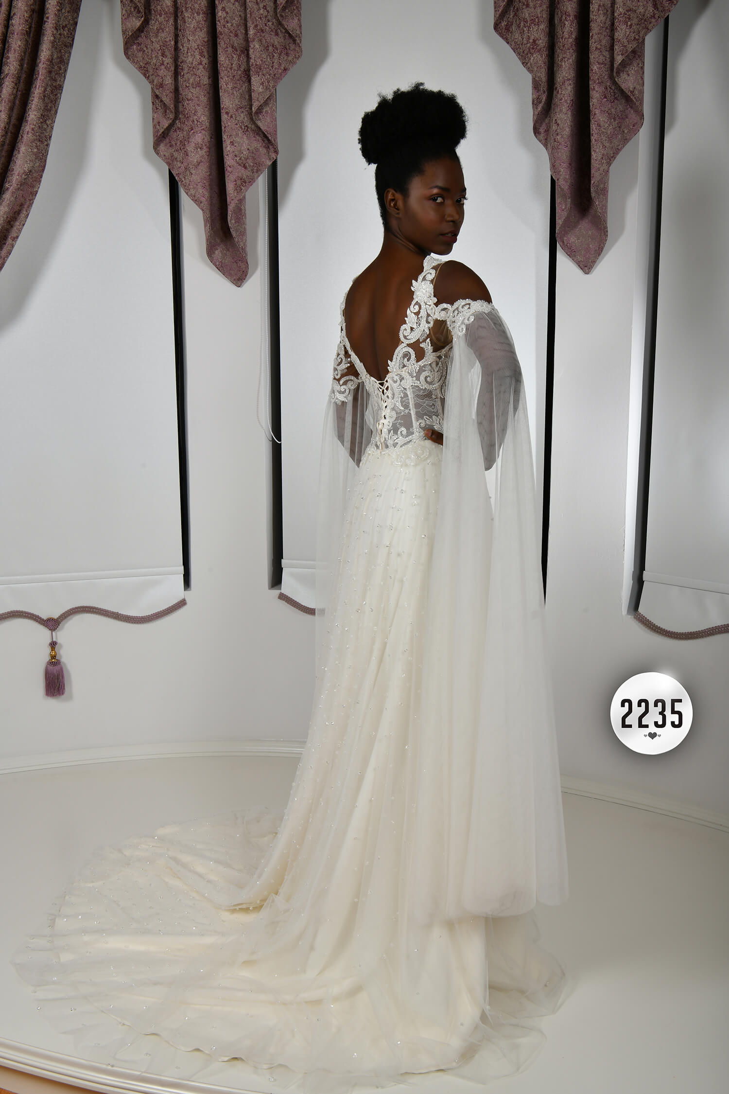Halter Neck Asymmetrical Backless Transparent Mermaid Wedding Dress