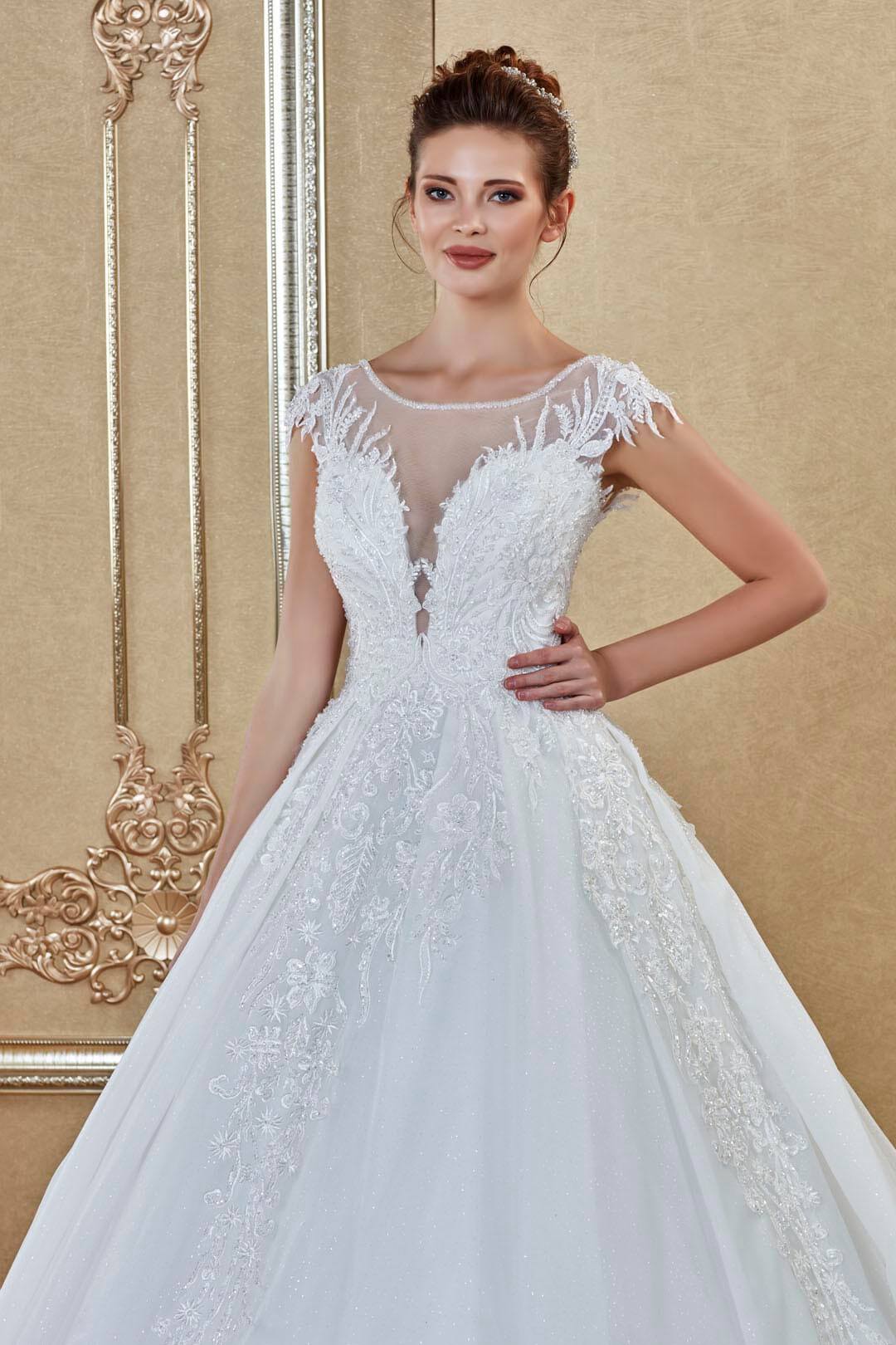 Wholesale A-Line Wedding Dress Model 1