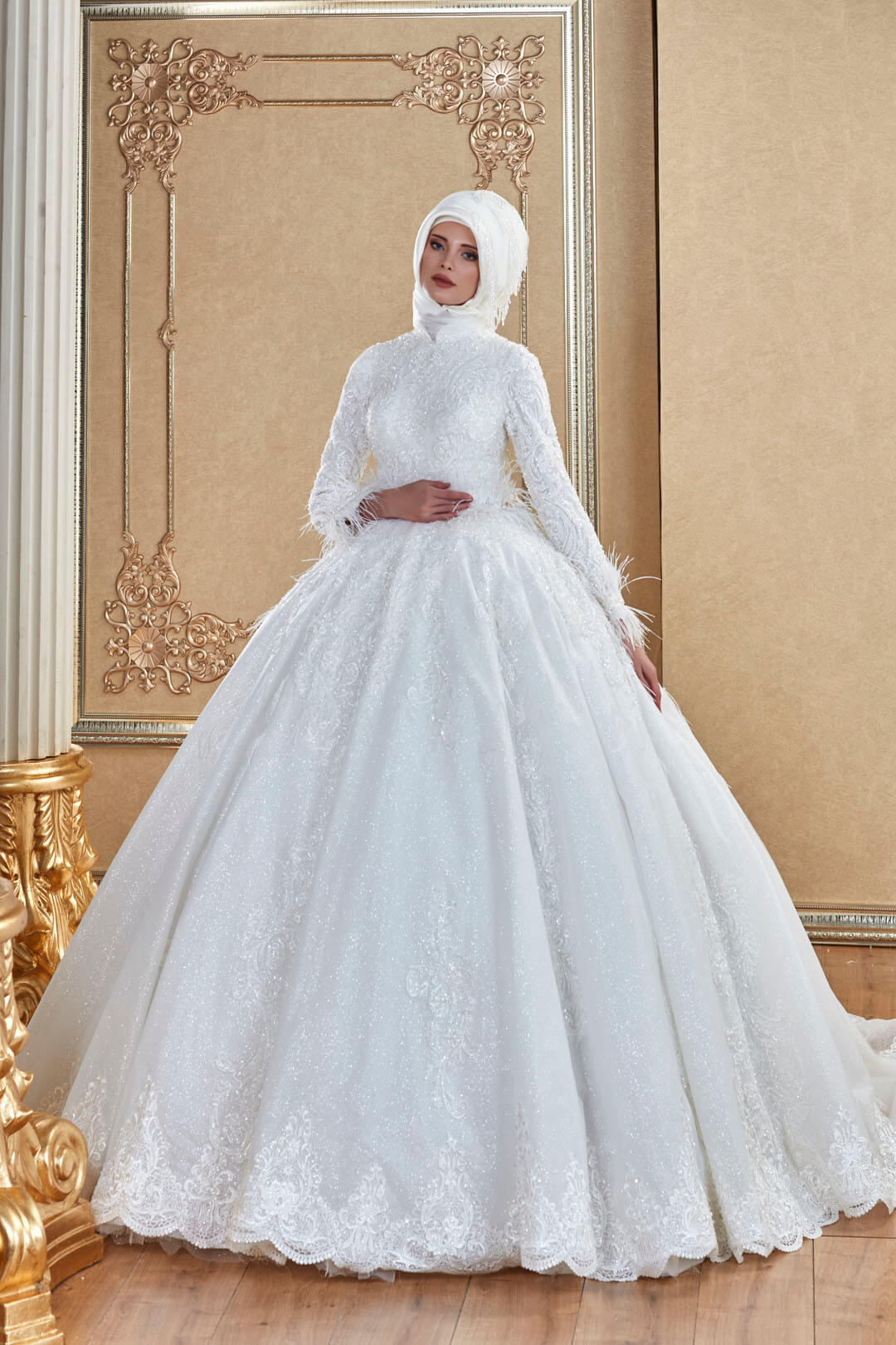 Wholesale Hijab Wedding Dress Model 1