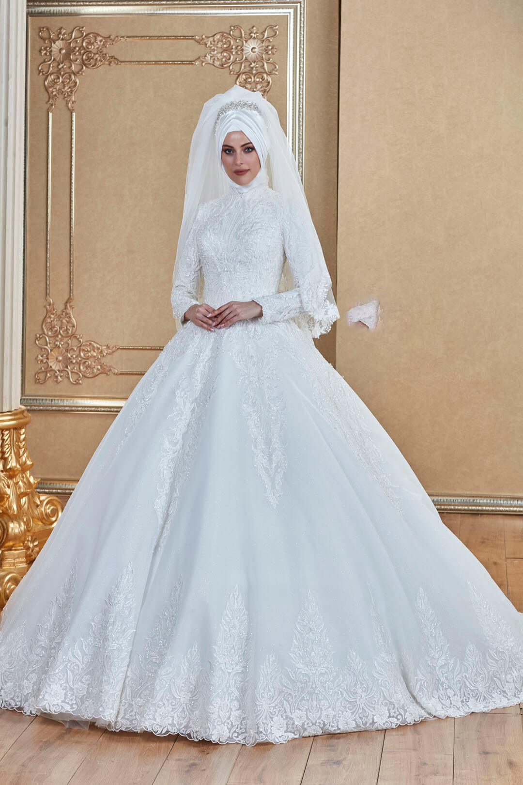 Wholesale Hijab Wedding Dress Model 3